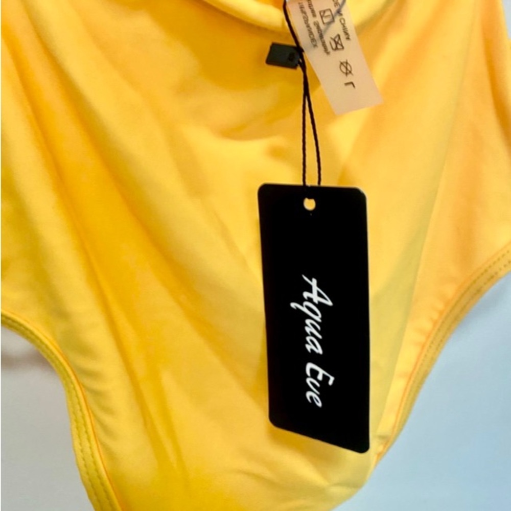 PLUNGE V SEXY ONE PIECE SWIMSUIT SZ L - Picture 7 of 11